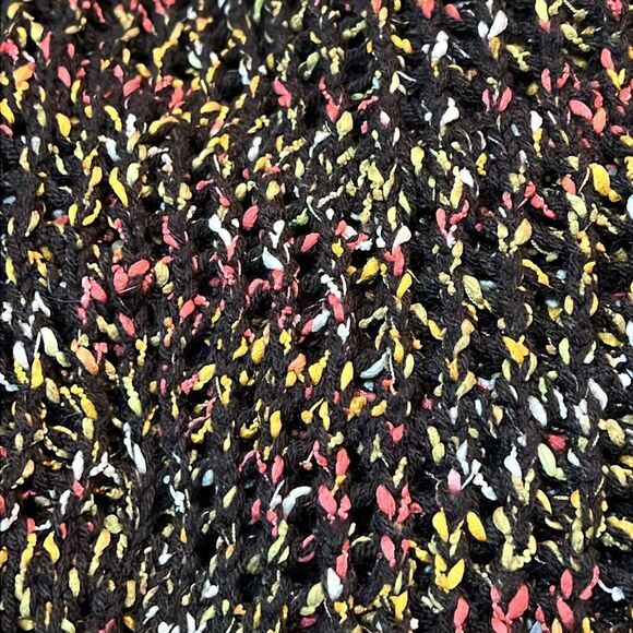 Ethyl Colorful Open Knit Cowl Neck Tunic Size Medium - Picture 7 of 11